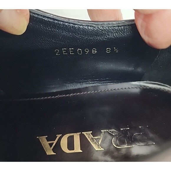 Mens Prada Dress Shoes 2EE098 Air Sole Wingtip  Sz 8.5 (9.5 US Sz) Made In Italy